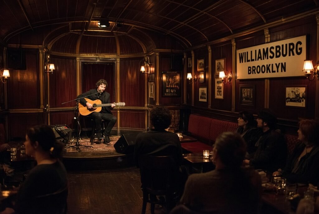 Brooklyn open mic vibe (Pete’s Candy Store style)